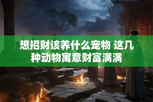 想招财该养什么宠物 这几种动物寓意财富满满
