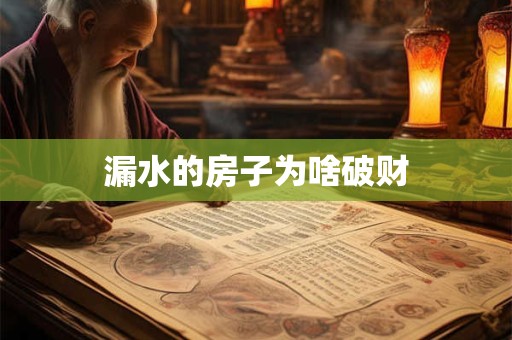 漏水的房子为啥破财