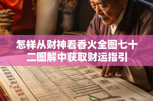 怎样从财神看香火全图七十二图解中获取财运指引