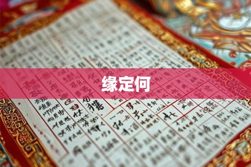 详细阅读:缘定何 缘定何
