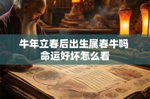 牛年立春后出生属春牛吗 命运好坏怎么看