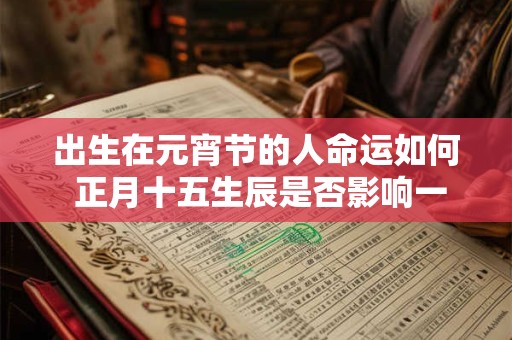 出生在元宵节的人命运如何 正月十五生辰是否影响一生运势
