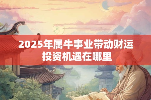 2025年属牛事业带动财运 投资机遇在哪里