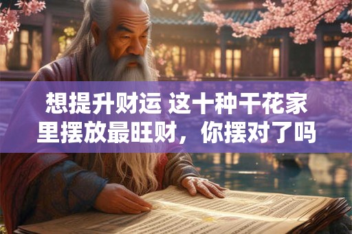 想提升财运 这十种干花家里摆放最旺财，你摆对了吗