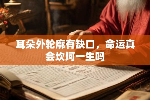 耳朵外轮廓有缺口，命运真会坎坷一生吗