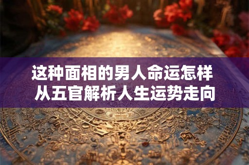 这种面相的男人命运怎样 从五官解析人生运势走向