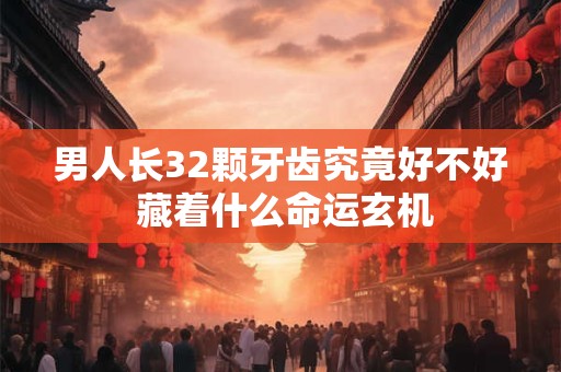 男人长32颗牙齿究竟好不好 藏着什么命运玄机