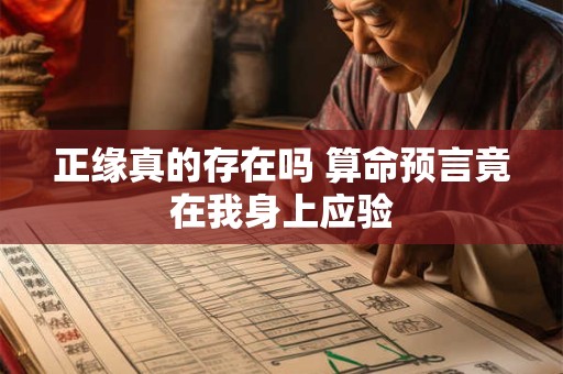 正缘真的存在吗 算命预言竟在我身上应验