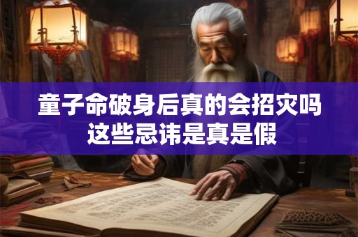 童子命破身后真的会招灾吗 这些忌讳是真是假