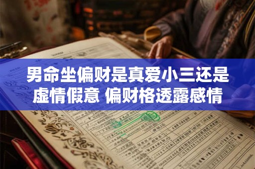 男命坐偏财是真爱小三还是虚情假意 偏财格透露感情玄机