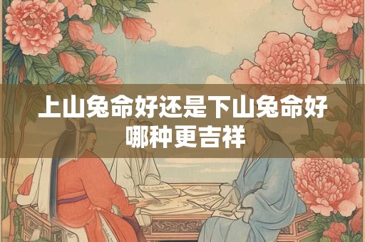 上山兔命好还是下山兔命好 哪种更吉祥