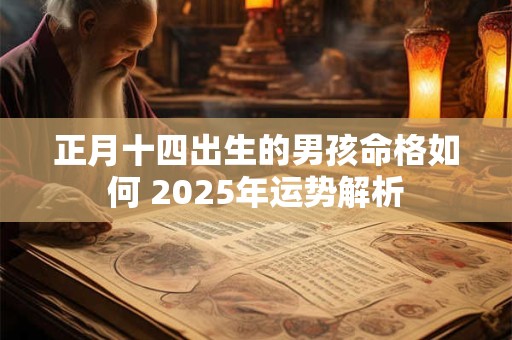 正月十四出生的男孩命格如何 2025年运势解析
