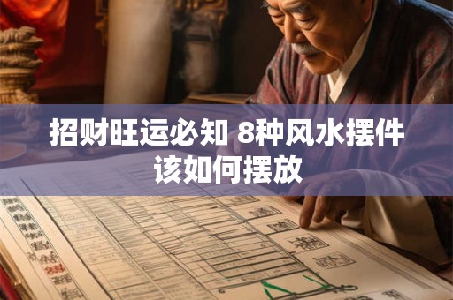 招财旺运必知 8种风水摆件该如何摆放