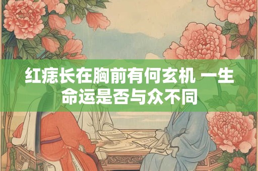 红痣长在胸前有何玄机 一生命运是否与众不同
