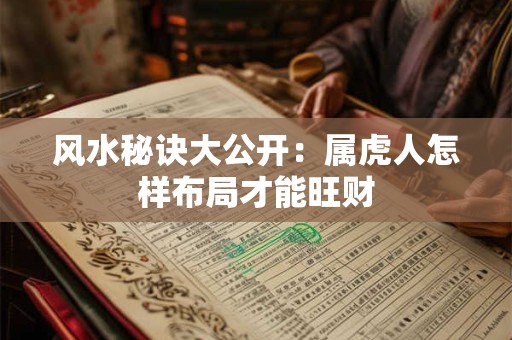 风水秘诀大公开：属虎人怎样布局才能旺财