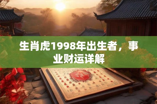 详细阅读:生肖虎1998年出生者,事业财运详解 生肖虎1998年出生者,事业财运详解