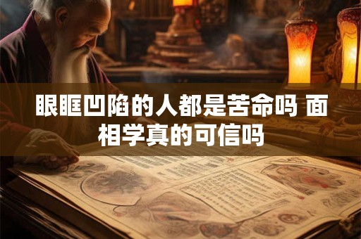 眼眶凹陷的人都是苦命吗 面相学真的可信吗