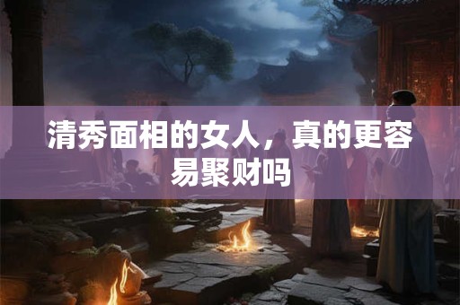 清秀面相的女人，真的更容易聚财吗