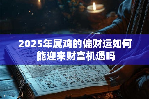 2025年属鸡的偏财运如何 能迎来财富机遇吗
