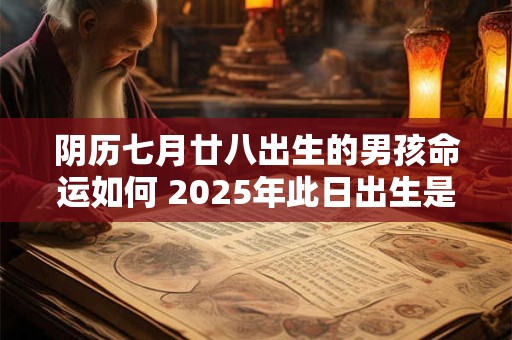阴历七月廿八出生的男孩命运如何 2025年此日出生是否大吉