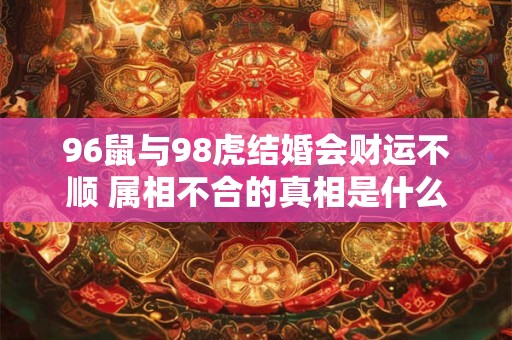 96鼠与98虎结婚会财运不顺 属相不合的真相是什么