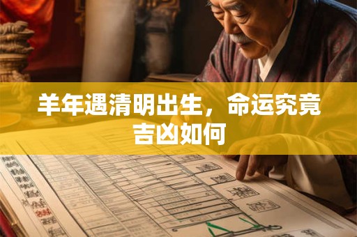 羊年遇清明出生，命运究竟吉凶如何