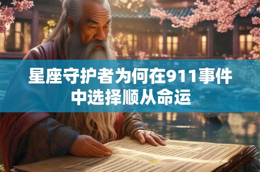 详细阅读:星座守护者为何在911事件中选择顺从命运 星座守护者为何在911事件中选择顺从命运