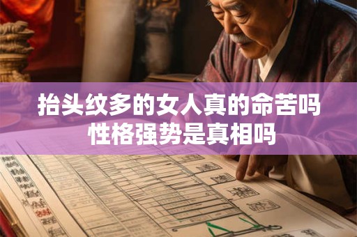 抬头纹多的女人真的命苦吗 性格强势是真相吗