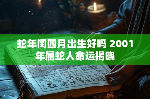 蛇年闰四月出生好吗 2001年属蛇人命运揭晓