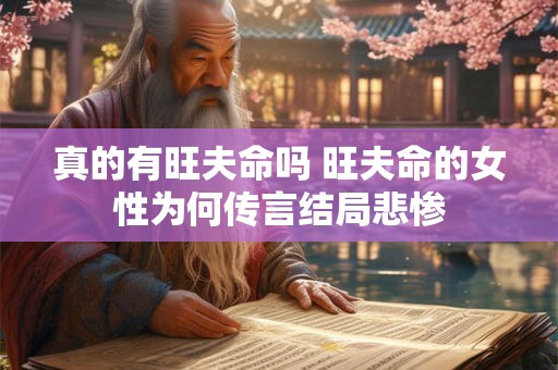 真的有旺夫命吗 旺夫命的女性为何传言结局悲惨