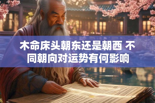 木命床头朝东还是朝西 不同朝向对运势有何影响