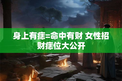 身上有痣=命中有财 女性招财痣位大公开