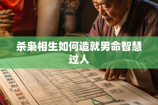 杀枭相生如何造就男命智慧过人