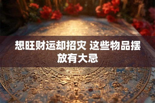 详细阅读:想旺财运却招灾 这些物品摆放有大忌 想旺财运却招灾 这些物品摆放有大忌