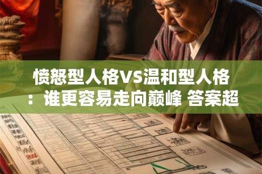 愤怒型人格VS温和型人格：谁更容易走向巅峰 答案超乎想象