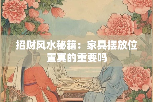 招财风水秘籍：家具摆放位置真的重要吗