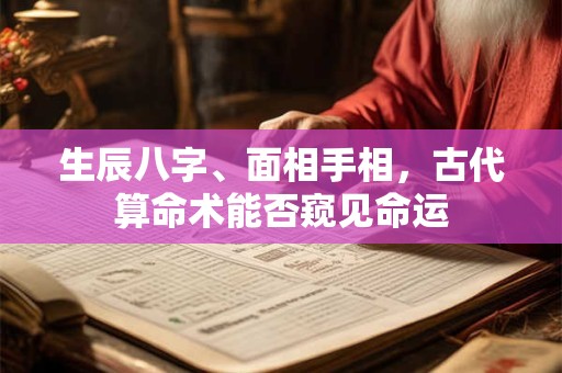 生辰八字、面相手相，古代算命术能否窥见命运