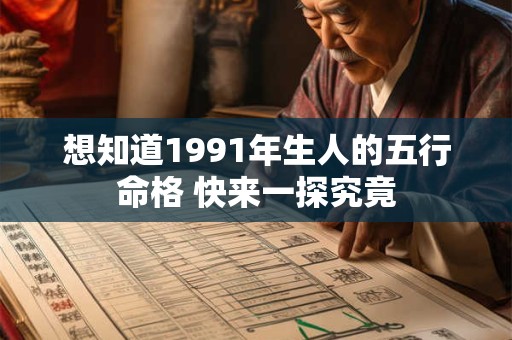 想知道1991年生人的五行命格 快来一探究竟