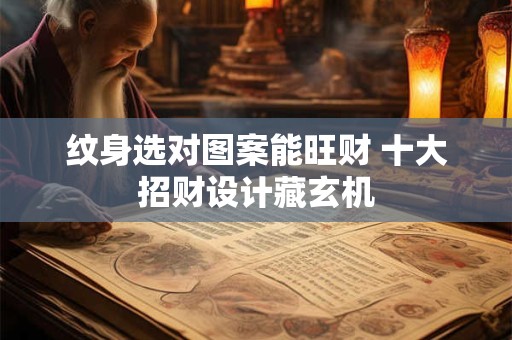 纹身选对图案能旺财 十大招财设计藏玄机