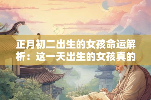 正月初二出生的女孩命运解析：这一天出生的女孩真的命好吗