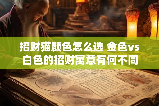 招财猫颜色怎么选 金色vs白色的招财寓意有何不同