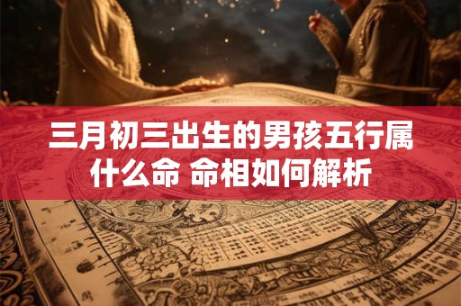 三月初三出生的男孩五行属什么命 命相如何解析