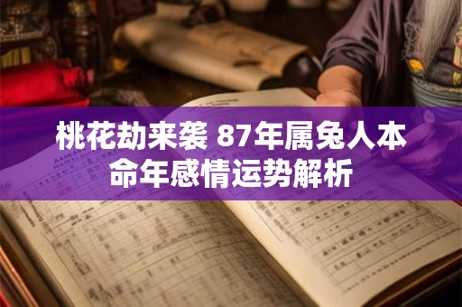 桃花劫来袭 87年属兔人本命年感情运势解析