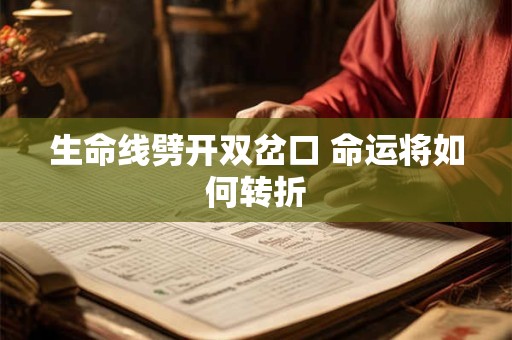 生命线劈开双岔口 命运将如何转折