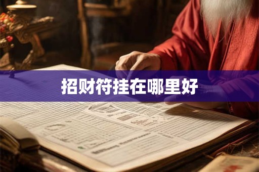 招财符挂在哪里好