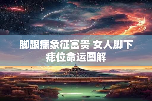 脚跟痣象征富贵 女人脚下痣位命运图解