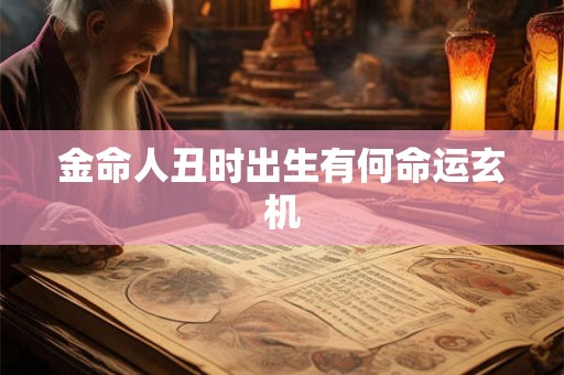 详细阅读:金命人丑时出生有何命运玄机 金命人丑时出生有何命运玄机