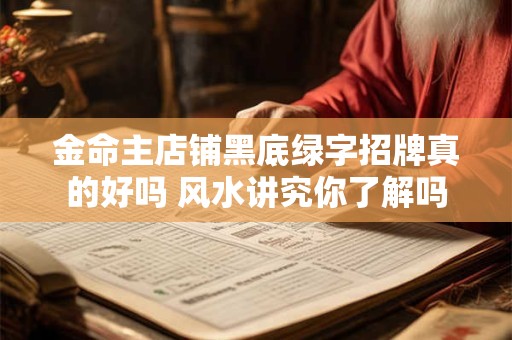 金命主店铺黑底绿字招牌真的好吗 风水讲究你了解吗
