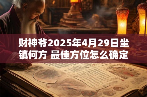 财神爷2025年4月29日坐镇何方 最佳方位怎么确定