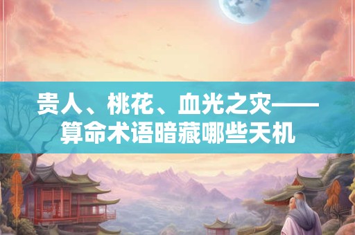 贵人、桃花、血光之灾——算命术语暗藏哪些天机